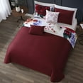 thumbnail image 4 of Bebejan Magenta Floral 5 Piece Comforter Set, Queen, 100% Cotton Sateen, Reversible, All Season, Cozy Comfort, 4 of 11