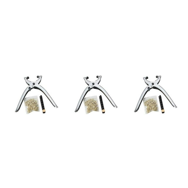 Wweixi Carbon Steel Long-lasting Eyelet Pliers - Rust-resistant And Multipurpose Hole Punch Rivet Pliers 3Set