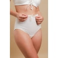 thumbnail image 2 of Women's Cottonique W22219 Latex Free Organic Cotton Drawstring Brief 2 Pack (Natural 6), 2 of 5