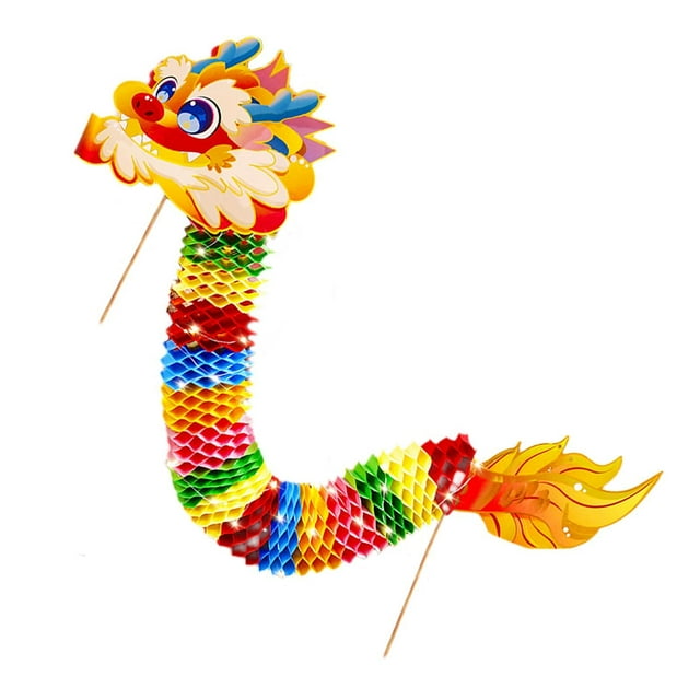 Decoración colgante de dragón de papel 3D perfecl para Año Nuevo chino