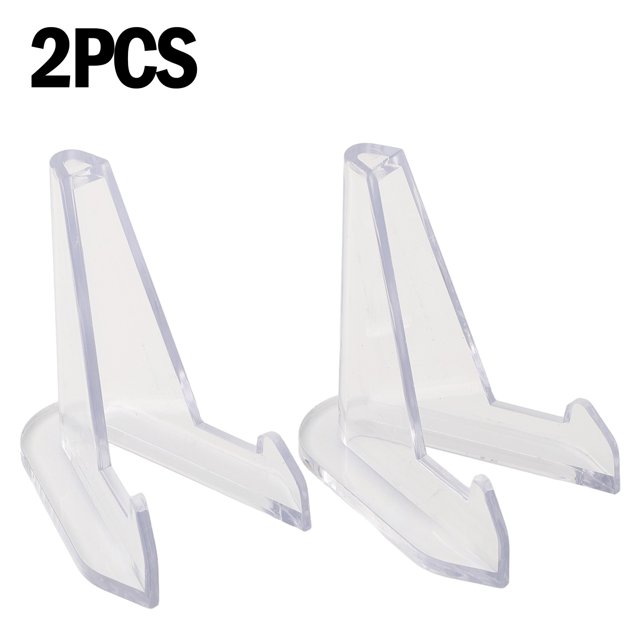 2 Pcs Présentoir de Pièces Commémoratives en Acrylique Présentoir Triangulaire Transparent