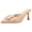 beige, variant on Women Heeled Mules Pointed Toe Suede Buckle Slip On Sandals Kitten Heels Party Wedding Shoes