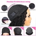 thumbnail image 3 of Media peluca SOXSKIX Water Wave, 100% cabello humano, 66 cm, densidad 200, 3 of 7