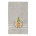 thumbnail image 3 of Authentic Hotel and Spa Turkish Cotton Pineapple Embroidered Light Grey 3-piece Towel Set, 3 of 5
