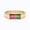 Rose Plated, variant on Baguette Cut Watermelon Tourmaline Solitaire Ring, Mens Engagement Ring In 925 Sterling Silver Yellow Gold Plated Anniversary Band, Handmade Jewelry