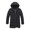Black, variant on BAETEUY Men's Cotton Coat with Hood - Long Sleeve Pockets Long Down Jacket
