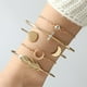 thumbnail image 2 of Pulsera con joya de luna, juego de pulseras de aleación de moda para mujer, 2 of 8