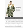 thumbnail image 5 of Orolay Womens Winter Long Sleeve Zip Puffer Jacket Pockets Down Coats Beige M, 5 of 5