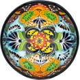 thumbnail image 2 of Mexican Talavera Pottery Large Serving Bowl, Handpainted Ceramic Pasta Bowl, Fruit Bowl, Hand Crafted Decorative Bowl for Salad Party Serving Bakeware Handmade Mexico Kitchen Art Unique Gift Platter, 2 of 9
