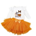 thumbnail image 4 of MEZZALL Baby Girls Halloween Hallowmas Outfits Cute Pumpkin Long Sleeve Romper With Skirt Sets For Party Dress Up And Holiday Celebration Relaxed Fit Toddler Child Clothes Sets, 4 of 4