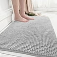 thumbnail image 1 of Vrorvz Non-Slip Microfiber Shag Bathroom Rug Mat Soft Plush Bath Rug for Bathtub and Shower Absorbent Machine Washable Quick Dry with Non-Slip PVC Bottom Protects Floors, 1 of 8