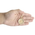 thumbnail image 5 of 10K Yellow Gold Mens Real Diamond Mercedes Medallion Pendant 1.85" Charm 1.24 CT, 5 of 5