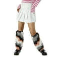 thumbnail image 2 of Faithtur Women's Anti-Slip Leg Warmers, Solid Color/Multi-Color Thicken Socks, Windproof Legs Protector, 2 of 9