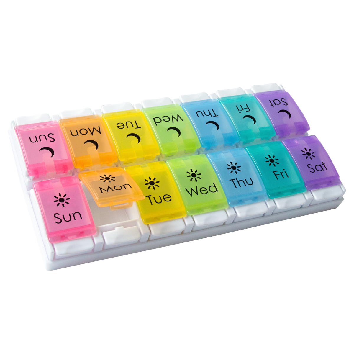 Ezy Dose Weekly (7Day) AM/PM Pill Organizer, Vitamin and Medicine Box