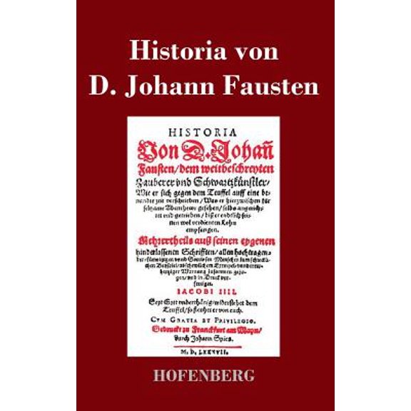 Historia von D. Johann Fausten (Hardcover)
