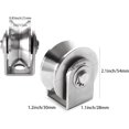 thumbnail image 2 of 2 pulgadas de acero inoxidable V Groove Pulley Wheel, 2PCS Heavy Duty Caster Wheel Track Sliding Gate Roller, 500lbs de carga para la puerta deslizante de oscilación, 2 of 5