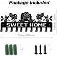 thumbnail image 3 of Ganchos para llaves con diseño de rosas de Sweet Home, organizador de llaves de pared para puerta, para correa de perro, gancho decorativo con tornillos para decoración artística., 3 of 9