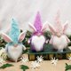 thumbnail image 4 of Sin Rostro Muñeca Gnomo Conejito Decoración Orejas De Conejo Hechas A Mano Anciano Elfo Juguetes De Peluche Muñeca Fiesta Fiesta Decoración De Mesa Regalos De Pascua Scienceny HA047022-02, 4 of 6