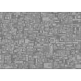 thumbnail image 1 of Ahgly Company Machine Washable Indoor Rectangle Transitional Sonic Silver Gray Area Rugs, 3' x 5', 1 of 7