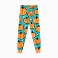 thumbnail image 5 of NOLDARES Toddler Baby Girl Halloween Pajamas Pumpkin Long Sleeve Top Pants Kids Sleepwear Pjs, 5 of 8