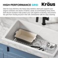 thumbnail image 4 of Kraus Stainless Steel Bottom Grid (19 5/8 x 13 3/4) for 24 Turino Fireclay Drop-In Undermount Kitchen Sink KFD1-24, 4 of 5