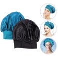 thumbnail image 6 of Zcyifa sleep cap 2pcs Nightcap Sleeping Hair Care Bouffant Elastic Bonnet Hat, 6 of 11