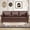 Brown, variant on YWEN Faux Leather Couch,3 Seater Traditional Living Room Sofa,Comfy Sofa with Detachable Cushions 84" for Living Rooms, Bedrooms, Offices and Apartments Tool-Free Assembly