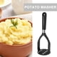 thumbnail image 4 of Machacador de patatas plegable con mango negro, ideal para triturar verduras, frutas y preparar comida para bebés. Perfecto para el hogar., 4 of 7