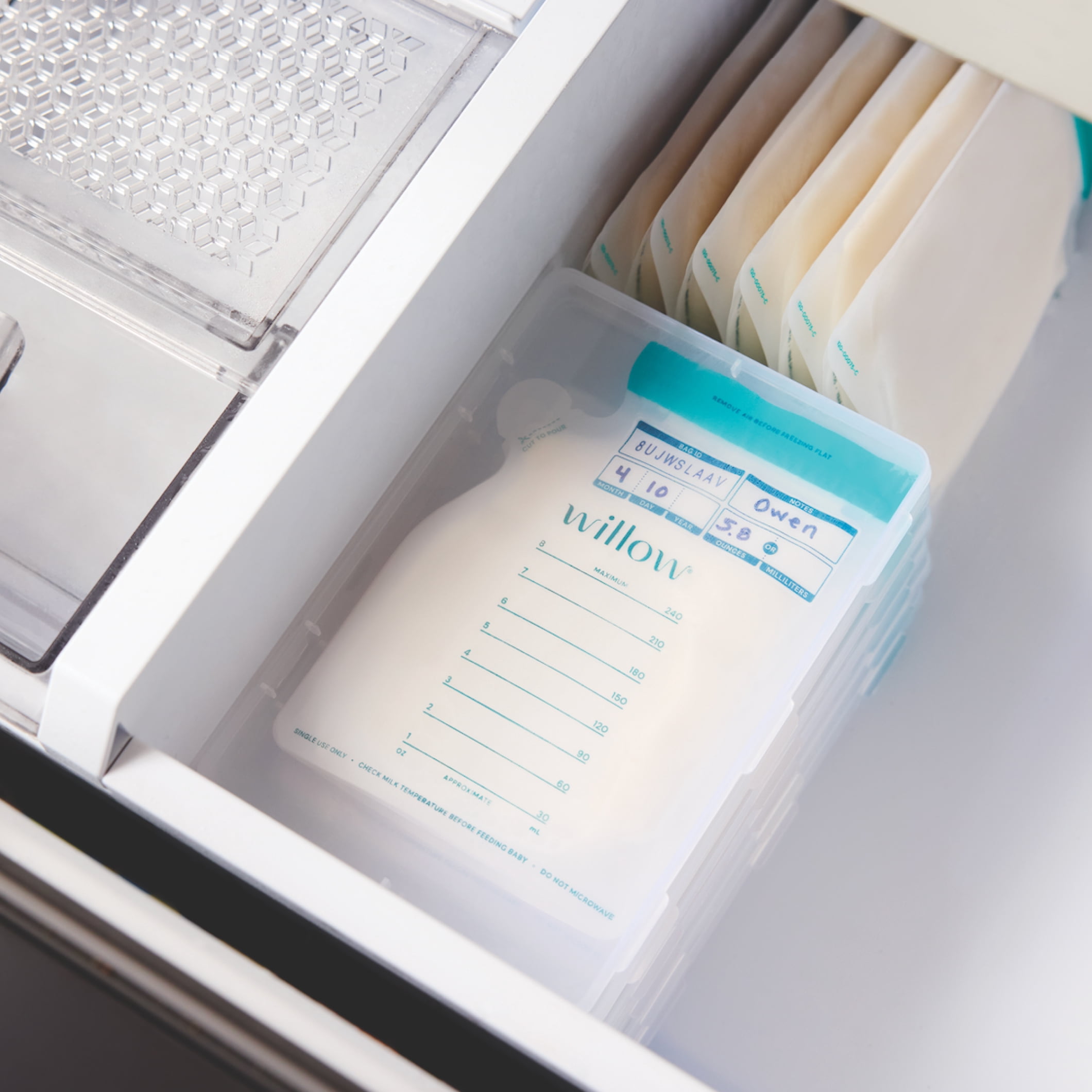 Willow Breast Milk Storage Bag Flatteners