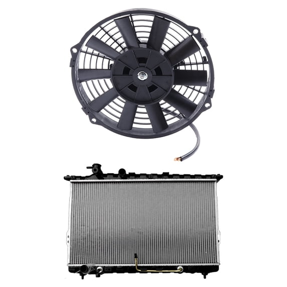ECCPP Radiator Cooling Fan Kit Assembly Replacement fit for 01 02 03 04 05 06 for Kia Optima Magentis