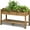 Brown B, variant on Dextrus 48in Poly Wood Raised Garden Bed With Storage Shelf - White