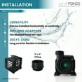 thumbnail image 7 of Half Off Ponds Aqua Pulse Submersible Pond Pump for Waterfalls, 8000 GPH, 0.72 HP, 200 ft Cord, 7 of 7