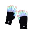 thumbnail image 2 of Guantes con luz LED, mitones, regalos de fiesta, disfraces de Halloween, iluminación para las yemas de los dedos blanco negro, 2 of 7