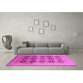 thumbnail image 3 of Ahgly Company Indoor Round Oriental Pink Traditional Area Rugs, 8' Round, 3 of 4
