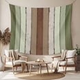 thumbnail image 2 of Sage Green Large Tapestry for Bedroom Wall Hanging Tapestry,Farmhouse Wood Grain Vintage Brown Striped Ceiling Backdrop Tapestries Poster Blanket Wall Decor for Teens Room Living Room Dorm 100" x 59", 2 of 8