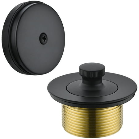 

BESTILL Brass Bathtub Drain and Overflow Facepalte Matte Black