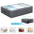 thumbnail image 2 of Hyasfey 1/2Pcs Waterproof Storage Containers with Reinforced Handles Zipper Closure Large Capacity Clothes Toys Quilts Organizer Under-bed Storage Box, 2 of 8