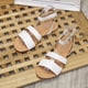 thumbnail image 4 of Sandalias de playa planas romanas con hebilla y punta abierta para mujer Wmkox8yii  nm3801, 4 of 6