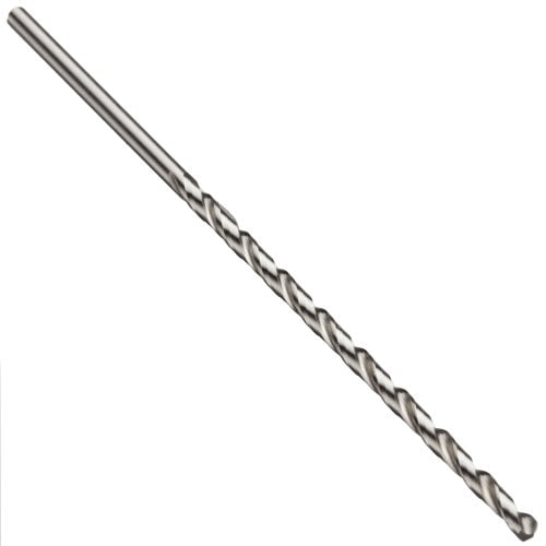 Precision Twist 5ATL High Speed Steel Long Length Bit, Uncoated (Bright) Finish, Round Shank, Spiral Flute, 118 Degree Point Angle, 1.20mm (Pack of 12)