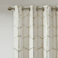 thumbnail image 6 of Intelligent Design Blackout Curtain Set of 2, Darkening Living Room Curtains with Thermal Insulation and Metallic Grommets, 50" x 63”, Ivory/Gold, 6 of 9