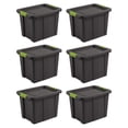 thumbnail image 1 of Sterilite Tuff1 Latching 18gal Stacking Plastic Storage Box w/Lid, (6 Pack), 1 of 7
