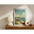 thumbnail image 2 of Indiana Dunes National Park Poster Vintage Travel Poster Landscape Art Print National Park Art Mid Century Modern Nature Illustration - Poster Unframed, 2 of 3