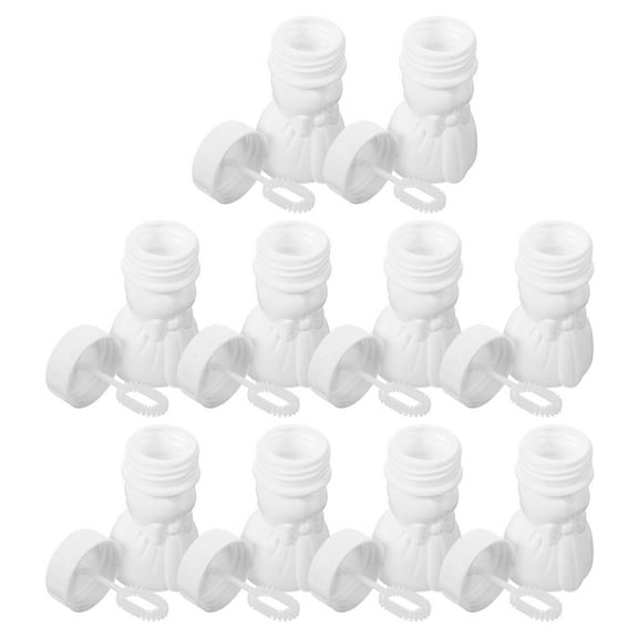 HOMEMAXS 10pcs Mini Bubble Bottles Empty Bubble Bottles Wedding Party Bubble Bottles