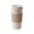 thumbnail image 1 of Choosebetter Tasse de Voyage, Tasse à Café en Fibre de Blé, Réutilisable, Sans BPA, Isolation à Double Paroi, Couvercle à Vis, Légère, 1 of 6