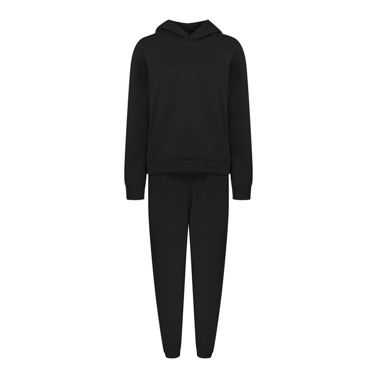 RQYYD Jogging Suits for Women - Solid Color Tracksuit Fall Winter