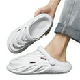 thumbnail image 5 of Mens House Slippers Extra Wide Soft Sole Slip On House Shoes Breathable Non Slip Comfortable Casual Indoor Outdoor Arch Support Mens Slipper Size 40, 5 of 8