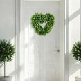 thumbnail image 5 of 17.32" Heart Shape Artificial Wreath, Green Plant Garland, Romantic Wedding Decoration,Valentine's Day Gift Door Wall Hanging Window Wedding Party Decoration, 5 of 7