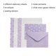 thumbnail image 2 of 1 juego que incluye papel de carta y sobre. Papel de carta: 25 cm * 17,6 cm, sobre: 18 cm * 13 cm., 2 of 5
