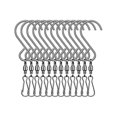 thumbnail image 1 of 20pcs Swivel S Hooks Clips For Hanging Garden Wind Spinners Flower Pot Silver, 1 of 5