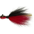 thumbnail image 1 of Mepps BTJ14-BKRD Bucktail Jig pack de 2, 1/4oz Noir/Rouge, 1 of 1
